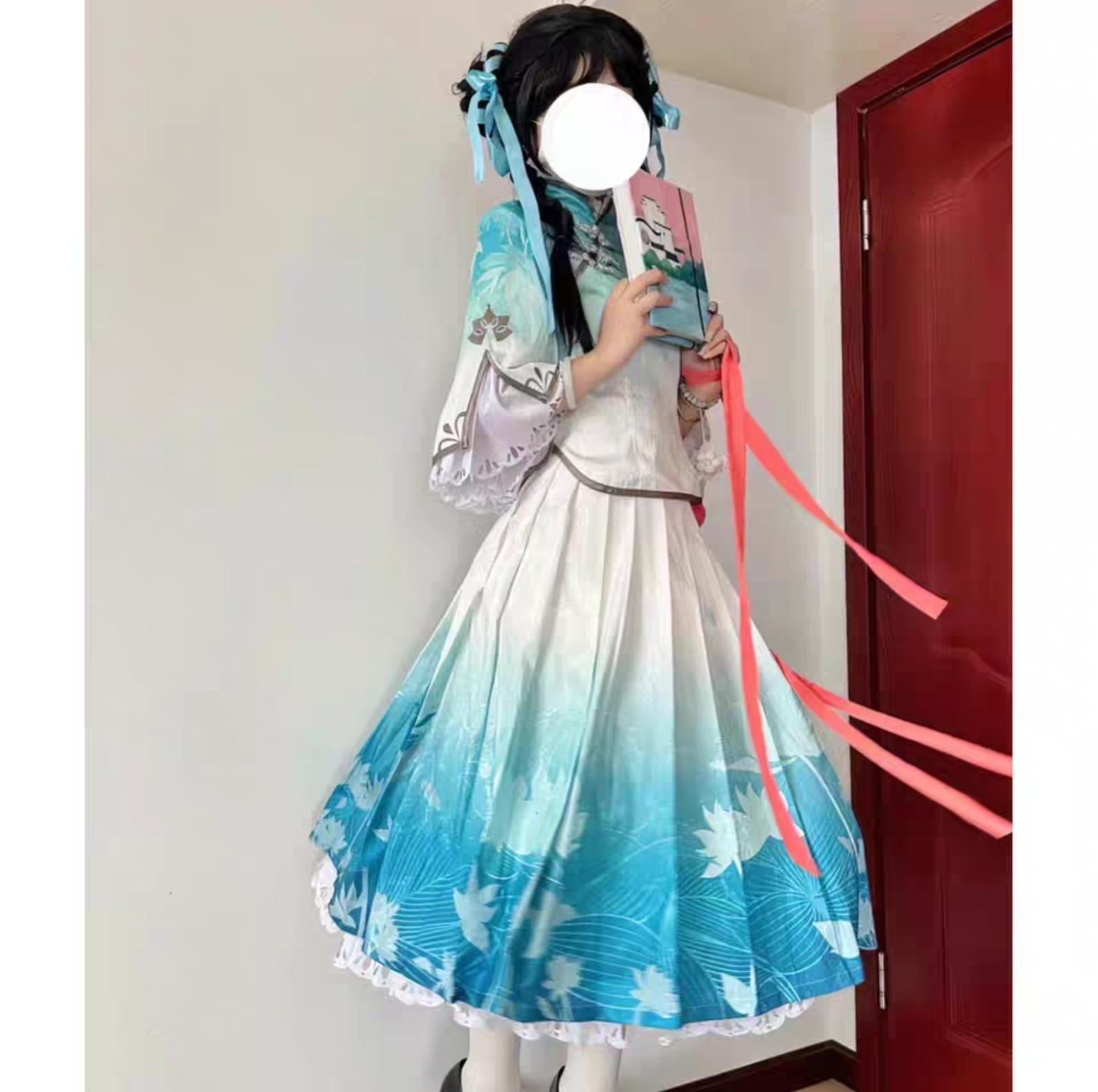 西施诗语江南cos服王者荣耀cosplay民国少女民族风全套装服装现货