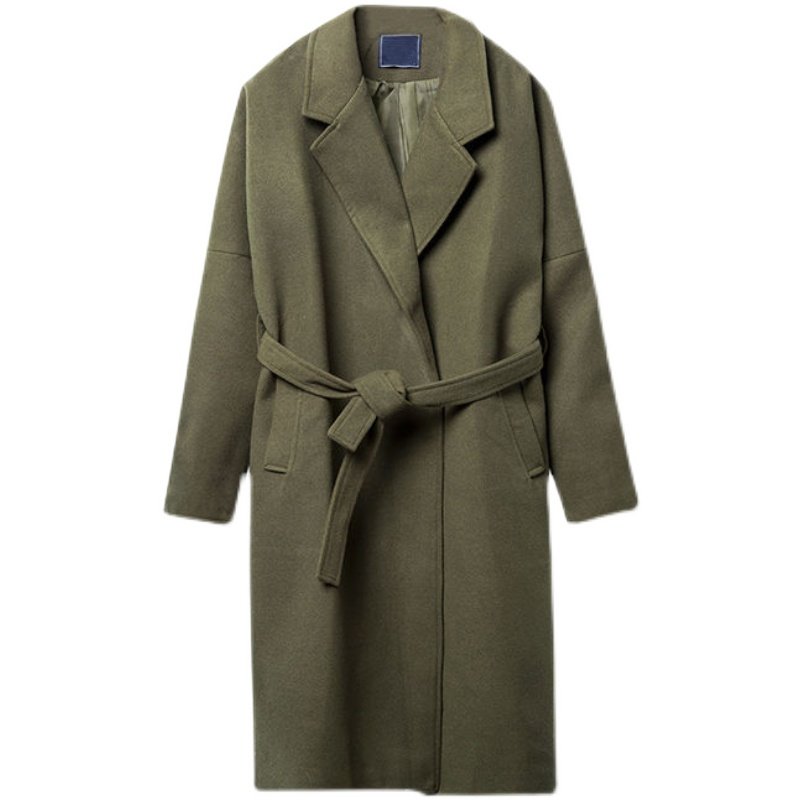 男秋冬季加棉中长款韩版毛呢大衣 康帝奇毛呢大衣