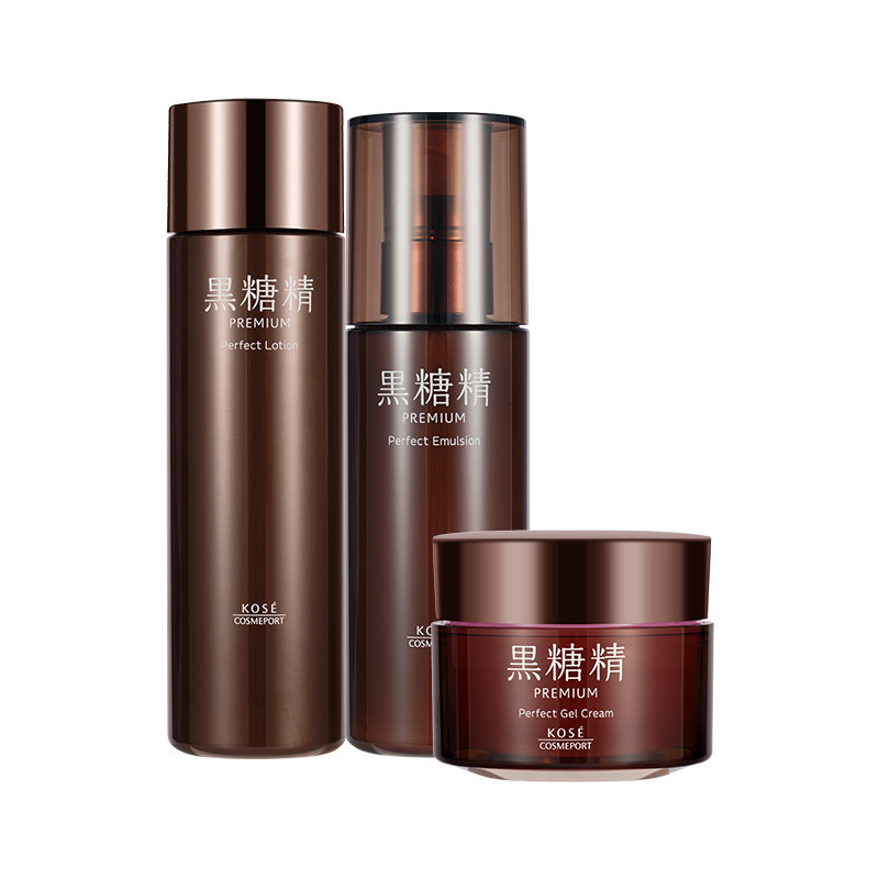 日本kose /高丝黑糖精高保湿水面霜 黑糖精海外面部护理套装
