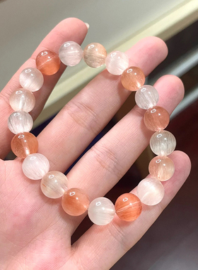 男女天然水晶彩兔毛透明买透明卖