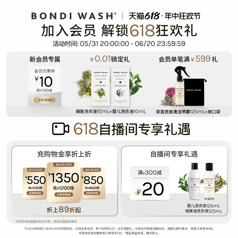 精油洗衣液BONDI WASH胡椒薰衣草香氛抗菌防螨植物薰衣草芳香清洁 - 图0