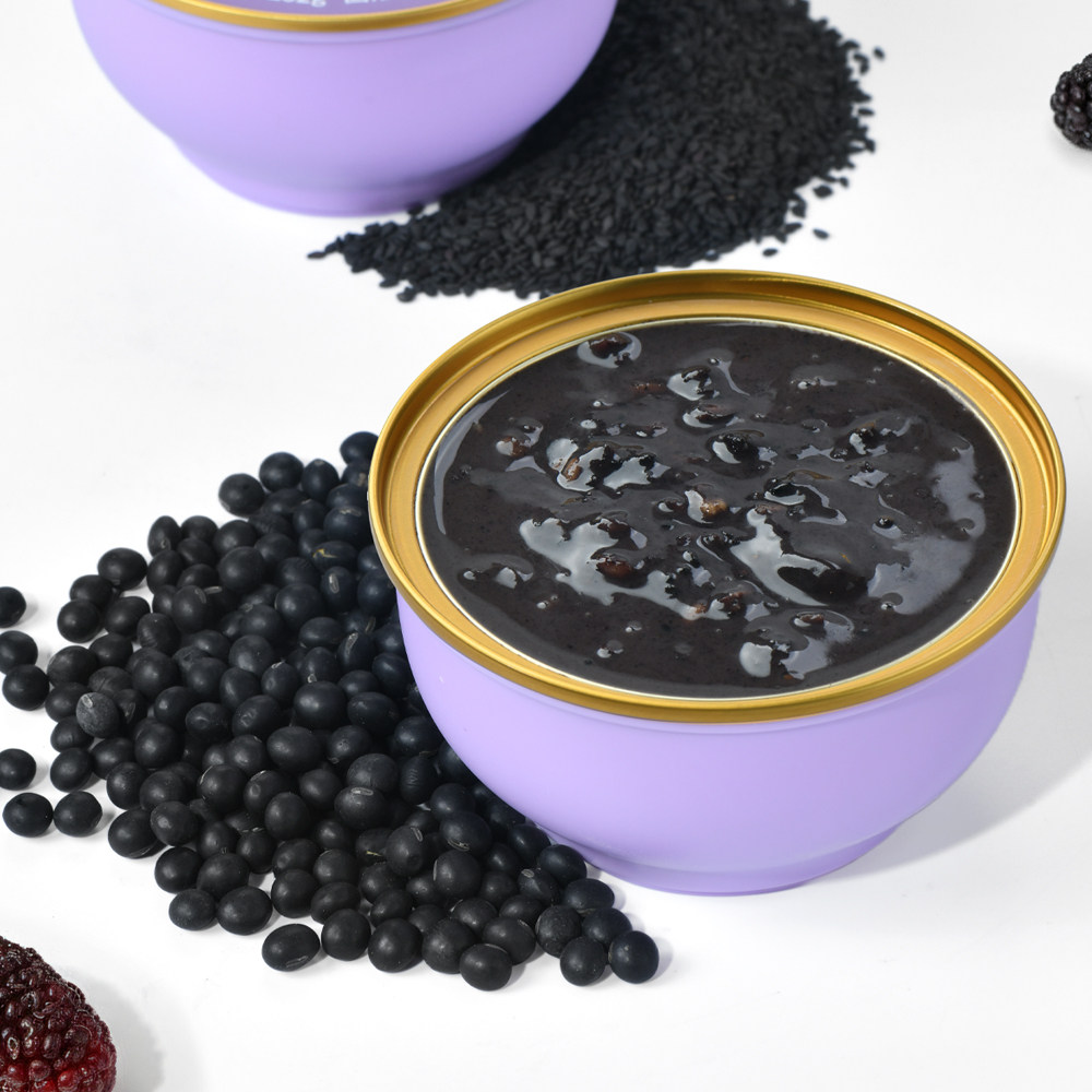 颜外桑葚五黑芝麻羹252g*6碗礼盒装便携碗装旅游出行速食营养早餐,淘宝优惠券,粉丝福利购,淘宝优惠卷