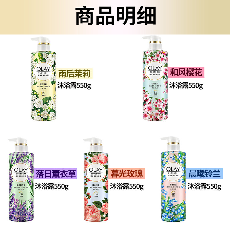 olay玉兰油烟酰胺套装家庭沐浴露 十七居家日用沐浴露