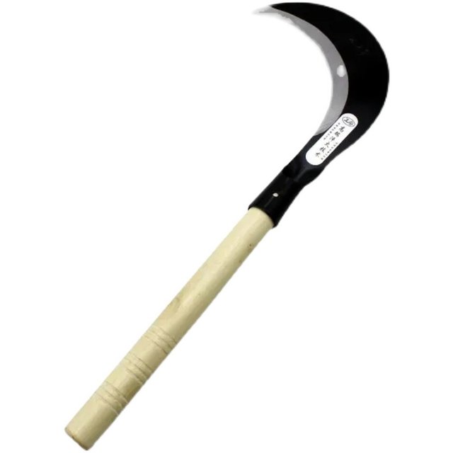 Outdoor agricultural weeding tools for household manganese steel sickle mowing knife farm tools corn harvest mowing long-handled sickle