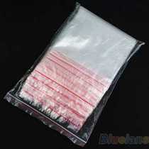 100pcs 12x17cm Jewelry Ziplock Zipped Lock Reclosable Plasti