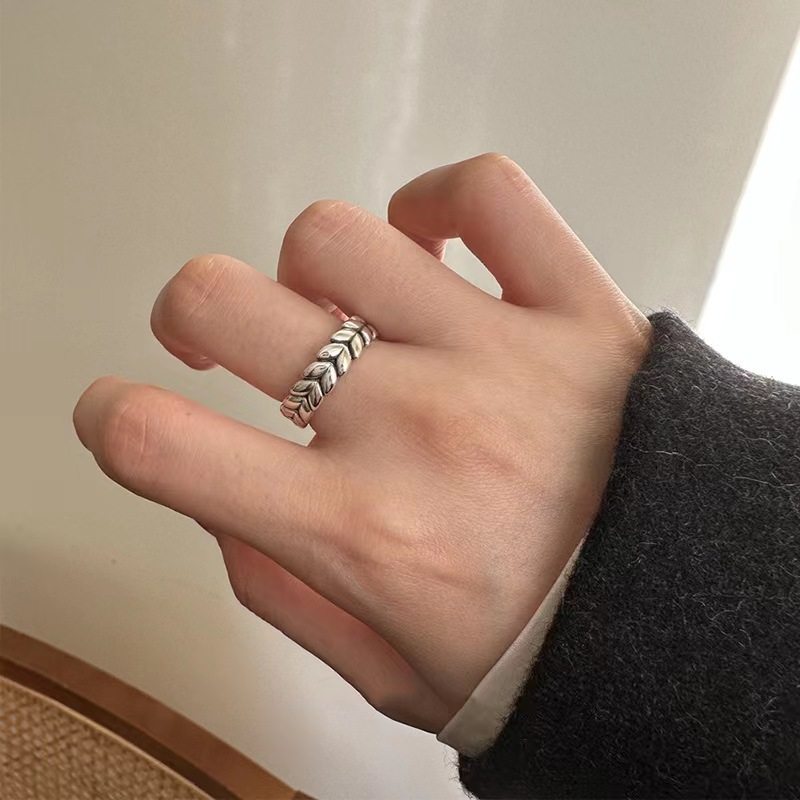 S925新款小众复古特立独行的爱心戒指女时尚简约百搭做旧开口戒,淘宝优惠券,粉丝福利购,淘宝优惠卷