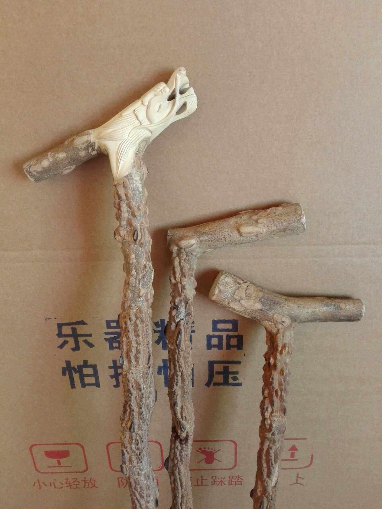 正品纯野生一体花椒木龙头拐杖老人护理手杖拐杖拐棍龙头拐杖手工
