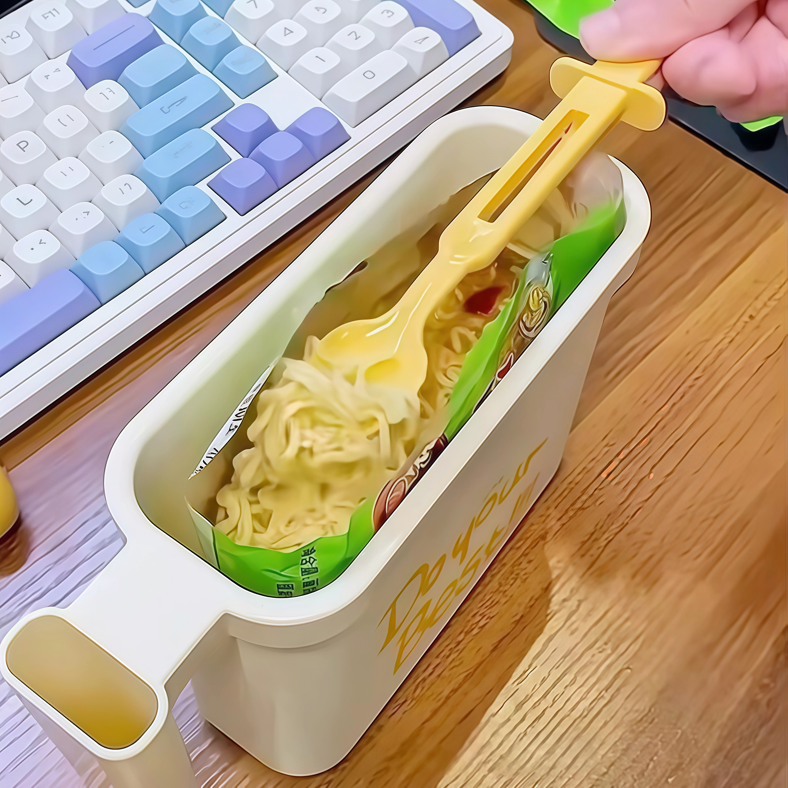 袋装泡面碗免清洗懒人吃面神器自带叉子办公室便当盒宿舍学生饭盒,淘宝优惠券,粉丝福利购,淘宝优惠卷