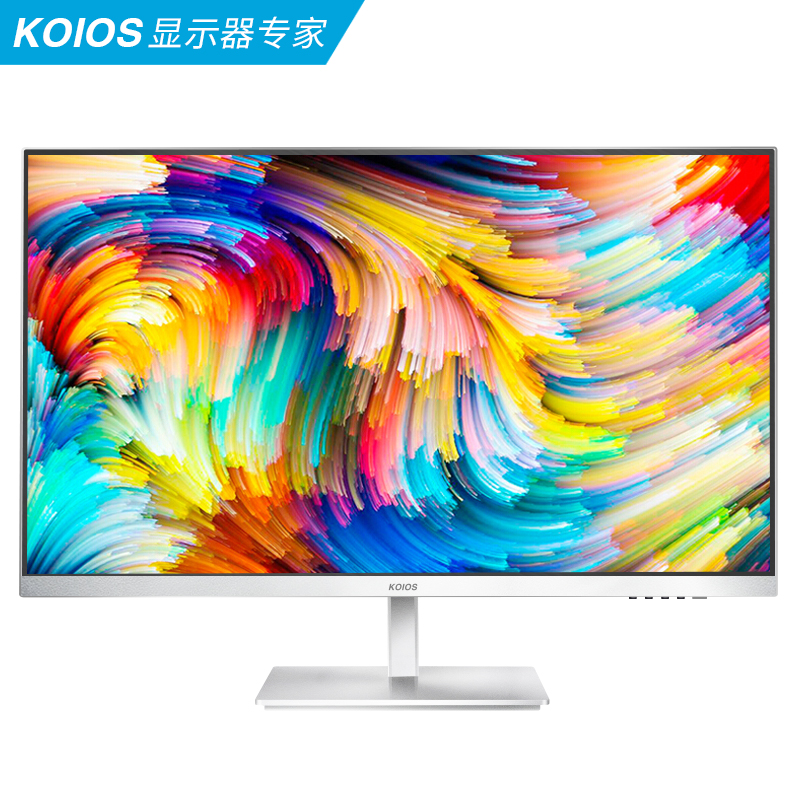 KOIOS K2720U 27英寸4K HDR窄边框 IPS 升降 专业电脑显示器 白色 - 图0
