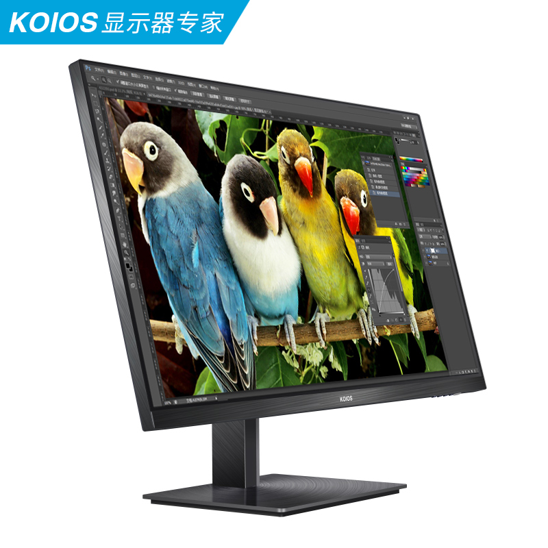 KOIOS K2721UB 27英寸IPS广色域4K Type-C窄边框 旋转升降 显示器 - 图1