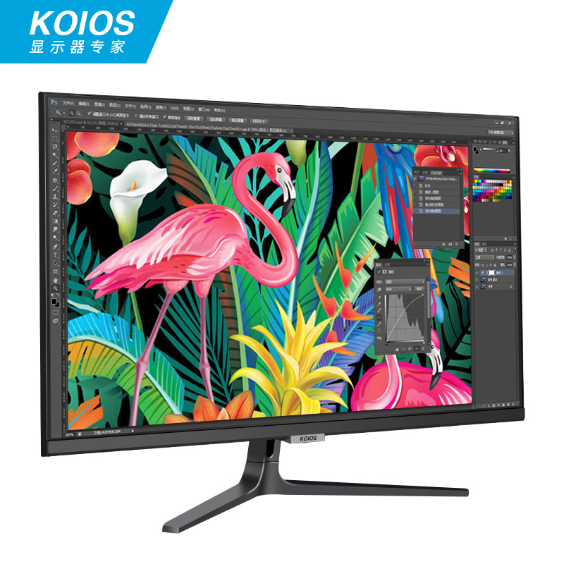 KOIOS K2723UH 27英寸4K Type-C HDR600 IPS窄边框设计家用显示器 - 图0