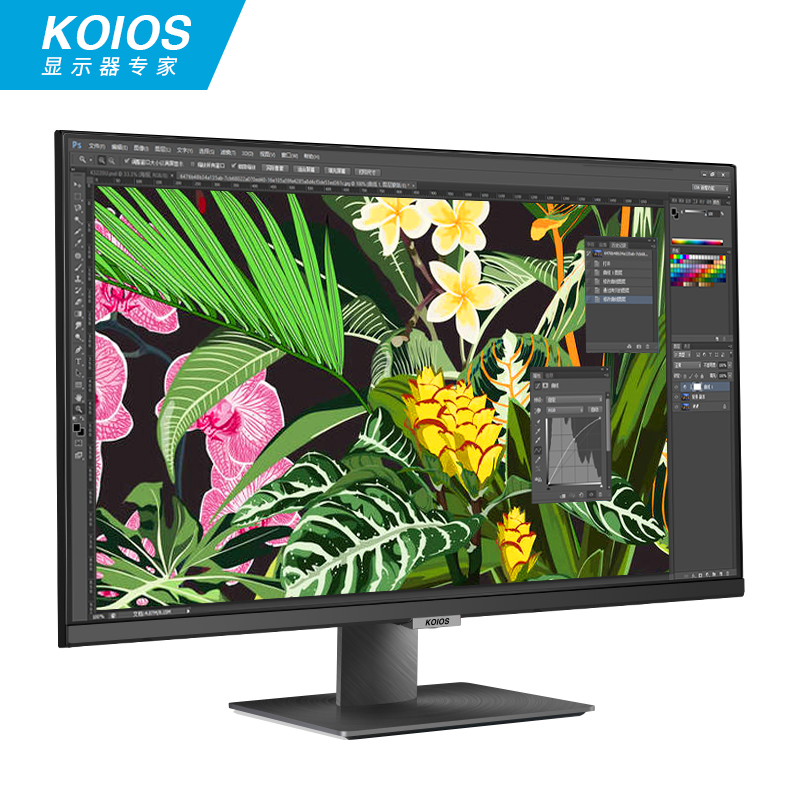 KOIOS K2723UB 27英寸4K Type-C HDR IPS 窄边框 旋转升降 显示器 - 图1