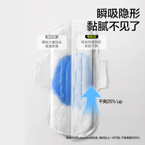 【拍2更优惠】小N卫生巾AirPro柔薄超长夜用组合女经期430mm16片 - 图1