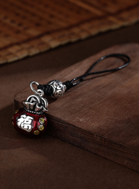 珐琅福字钱袋挂件男女士复古民族