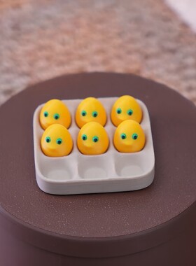 奶蛋奶龙鸡蛋托冰箱贴3d