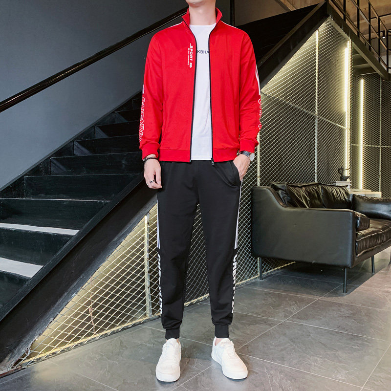 2020秋季款长袖休闲运动套装男a21 安以特卫衣