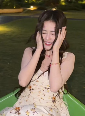 【慕奈】白鹿同款多巴胺水晶项链女春夏度假风独特漂亮锁骨链颈链