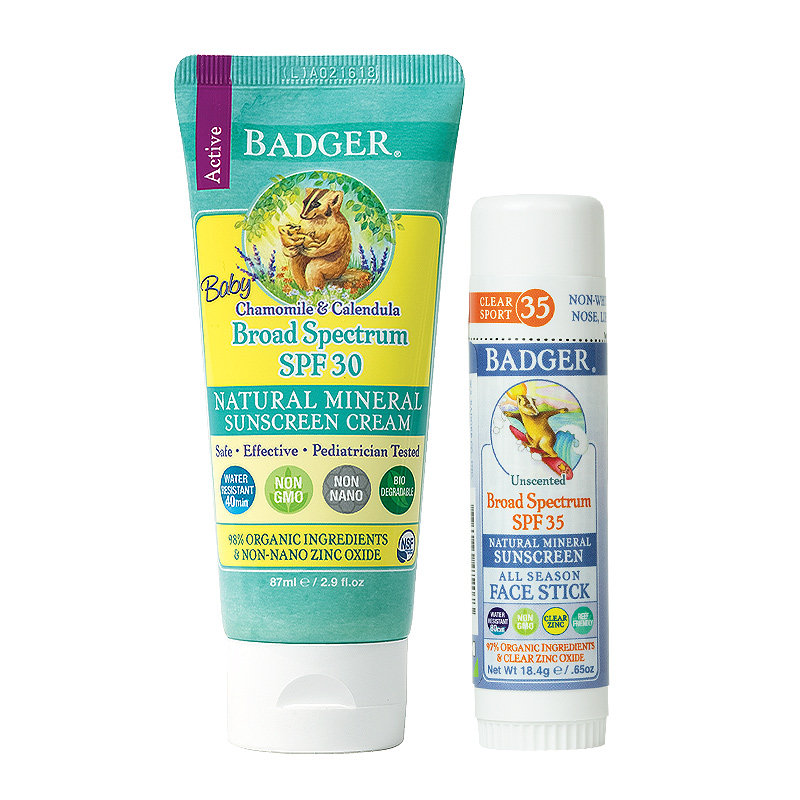 badger防晒棒spf35 18.4 g+防晒霜 Badger海外宝宝防晒乳/露