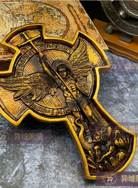 欧式神话树脂摆件天使五芒星