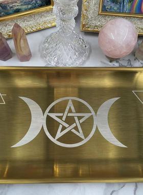 不锈钢托盘烛台方盘平底盘