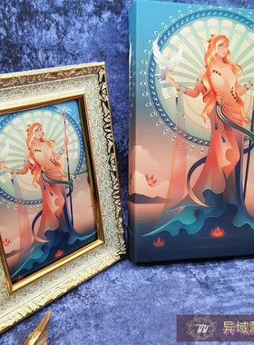 阿佛洛狄特画像挂件照片画框油画布卡片七寸摆件客厅书桌玄关挂像