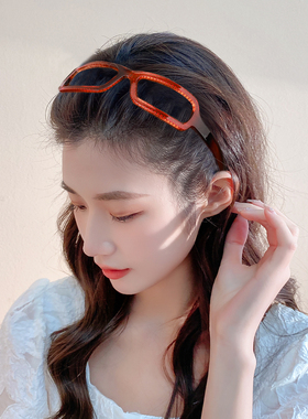 眼镜框发卡发箍女日常外戴高颅顶