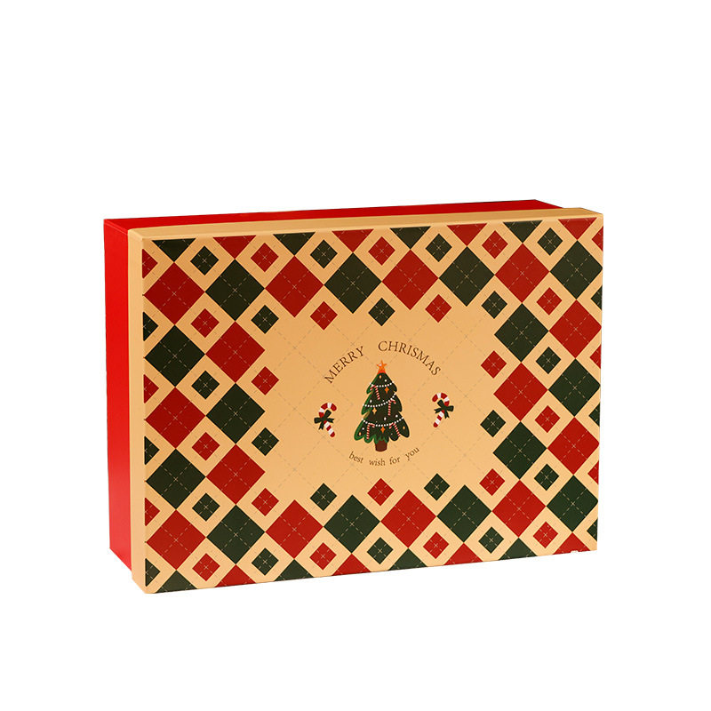 2025新款圣诞盒子天地盖礼品套盒围巾袜子圣诞节礼物包装盒空盒,淘宝优惠券,粉丝福利购,淘宝优惠卷