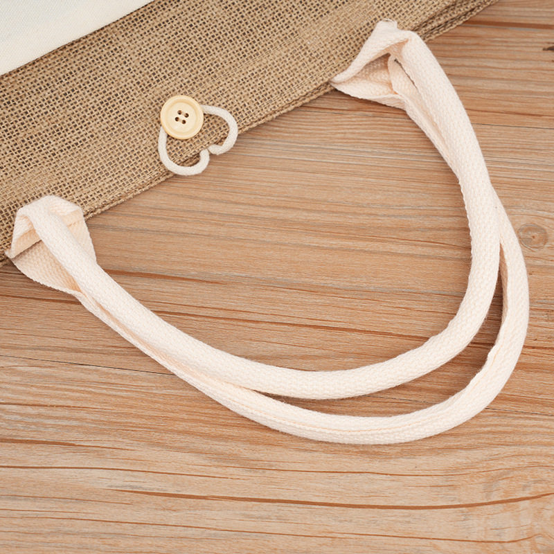 定制口袋帆布黄麻袋纽扣手提袋无印良品麻布袋棉麻包亚麻袋麻布包,淘宝优惠券,粉丝福利购,淘宝优惠卷