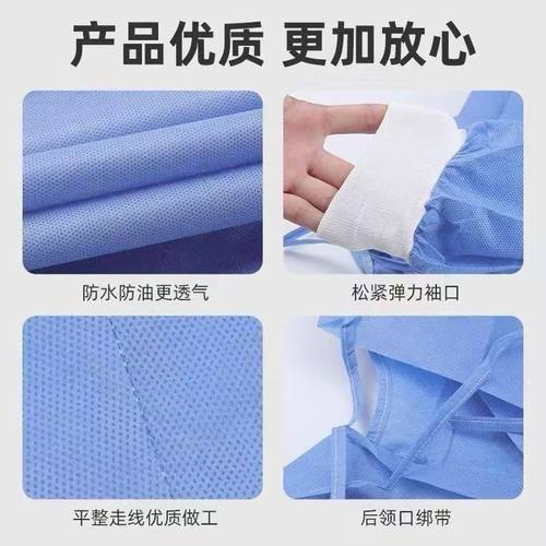 新日期医用一次性隔离衣独立包装隔离服加厚长款非无菌防水防护服 - 图1