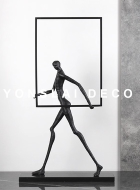 样板房间人像售楼处展厅软装饰品