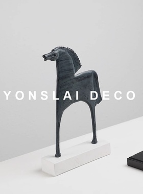 优诗莱金属+大理石新中式玄关