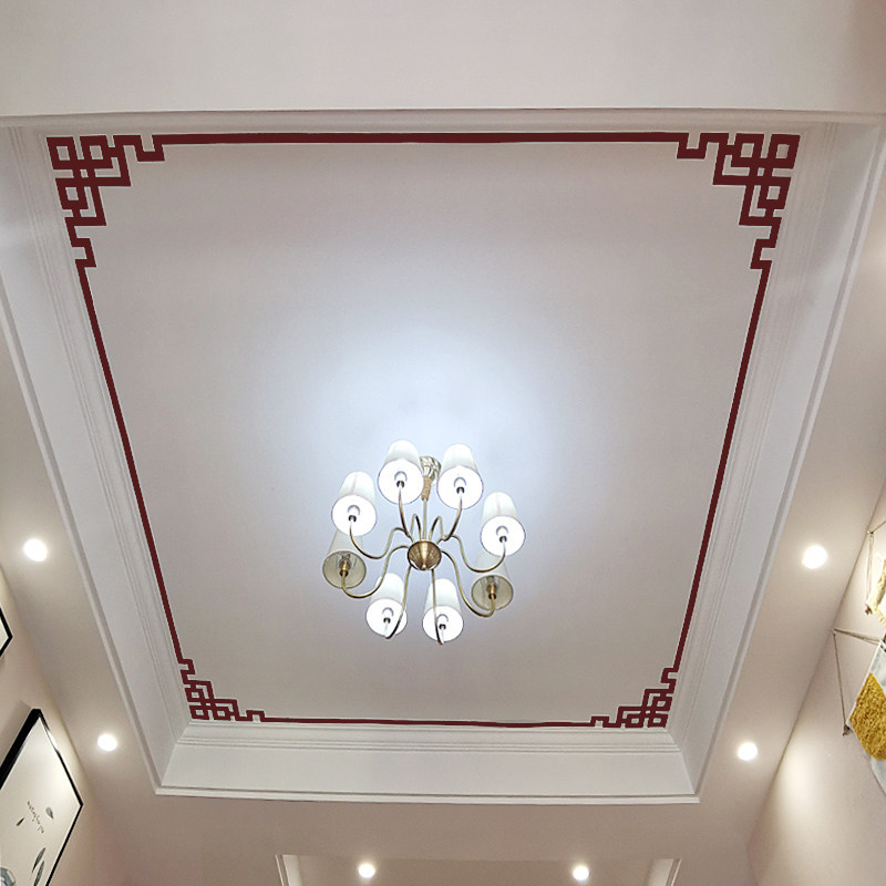 中式吊顶角花客厅天花板装饰边框实木线条墙角贴 pvc吊顶装饰角线