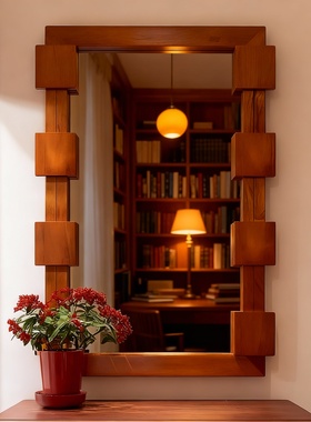 北欧木质花瓶装饰摆件客厅玄关