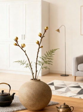 中式禅意花瓶茶壶摆件