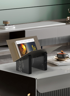 简约现代风报刊架样板房间书夹