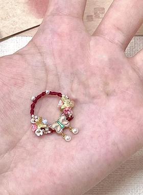 精致适合手粗的戒指女粗胖手大号轻奢高级感开口小众设计学生党新