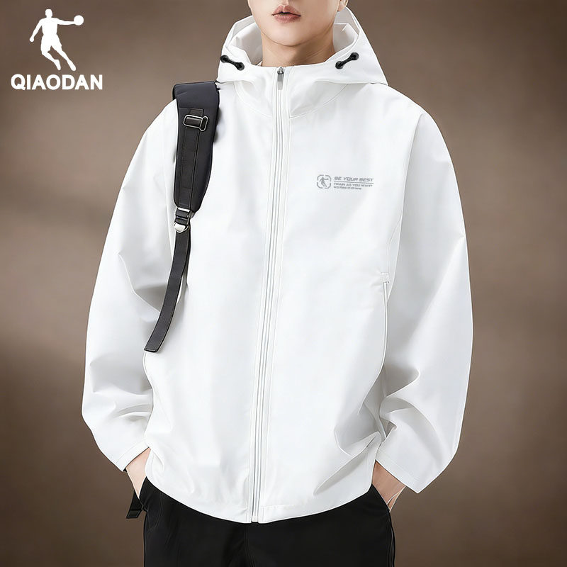 乔丹外套男2026春季新款防泼水运动风衣男款青少年休闲开衫夹克男,淘宝优惠券,粉丝福利购,淘宝优惠卷