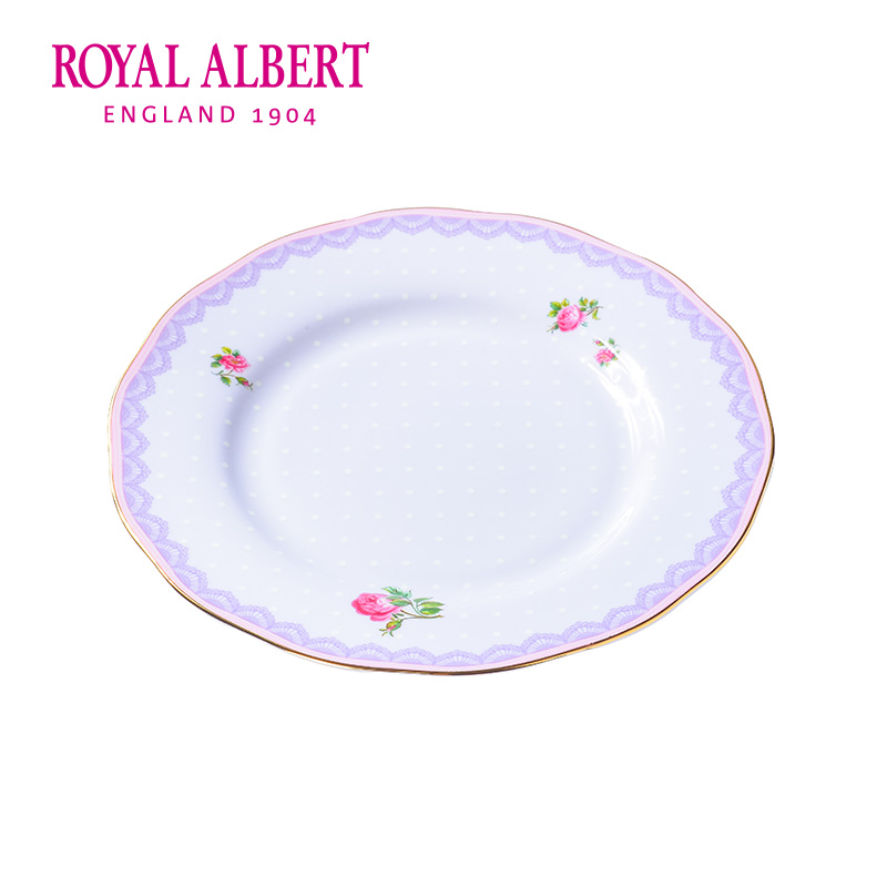 Royal Albert皇家阿尔伯特糖果系列 骨瓷餐盘点心盘子四件套进口 - 图1