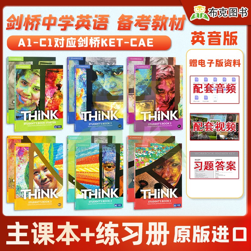 剑桥Think教材少儿英语教材6级Cambridge Think Starter 1 2 PDF学术中学托福原著进口图书课本练习册电子版音频正版英文原版书籍 - 图3