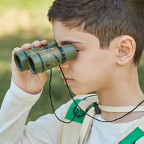 Children Camouflares Telescope High Definition 4 Times Binoculars Zoom Outdoor Exploration Toy Tours Fun Telescope