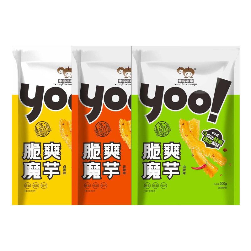 魔芋爽素毛肚宿舍耐吃小零食辣条 幸福小芋素肉