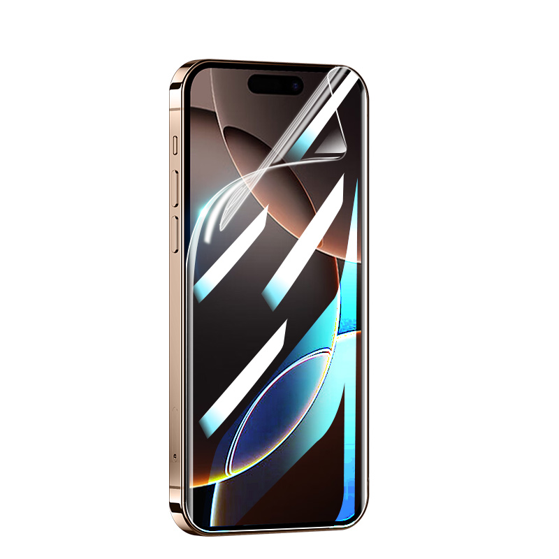适用苹果16ProMax水凝膜iPhone17ProMax钢化膜15Pro新款14plus手机13全屏12覆盖iP11软膜X全包XR贴膜max防摔8 - 图3