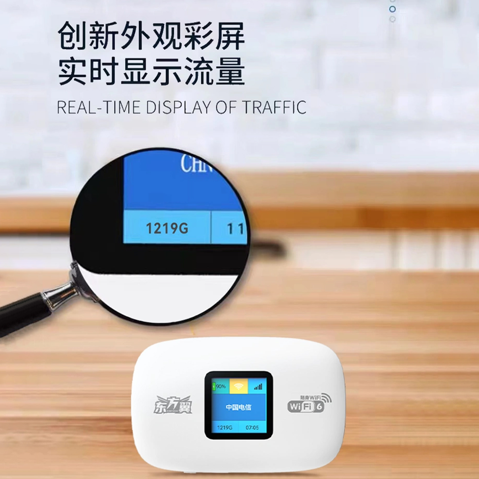 随身wifi2024新款5g移动无线网络WIFI6不限速纯流量三网通用4G免插卡宿舍神器租房车载宽带路由器便携式热点 - 图0