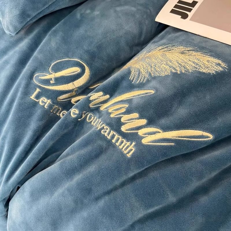 牛奶绒床品四件套冬季加厚珊瑚绒被套罩双面加绒法兰绒床单三件套,淘宝优惠券,粉丝福利购,淘宝优惠卷