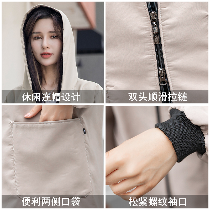 冬季加绒加厚长袖围裙女时尚防水防油罩衣大人上班男士工作服定制 - 图1