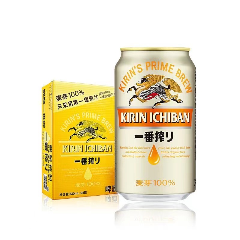 麒麟一番榨生麦芽日本KIRIN ICHIBAN啤酒第一道麦汁Japen居酒屋-图0