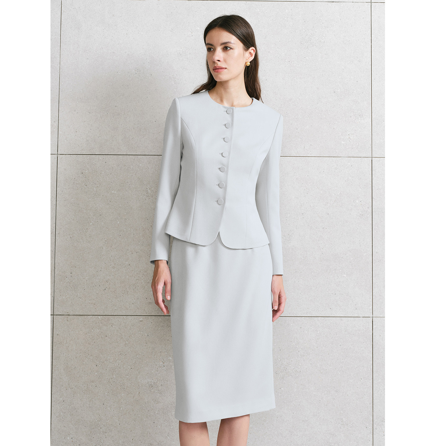 TieForHer Piana孟羽童同款西装外套女圆领单排扣千金风日常通勤,淘宝优惠券,粉丝福利购,淘宝优惠卷