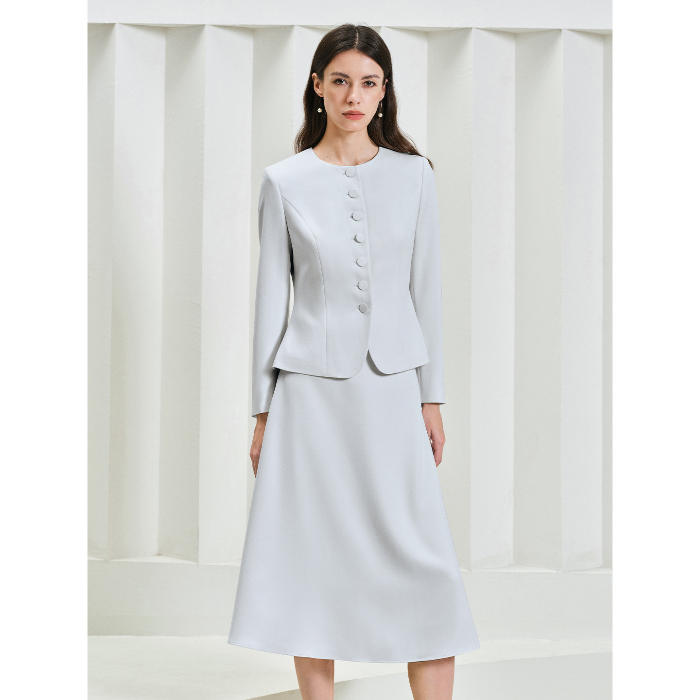 TieForHer Piana孟羽童同款西装外套女圆领单排扣千金风日常通勤,淘宝优惠券,粉丝福利购,淘宝优惠卷