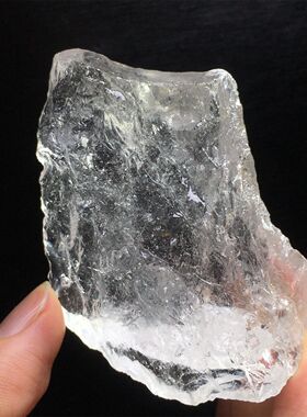 天然白水晶阿塞原石标本摆件彩虹高透大块碎石居家办公室标本摆件
