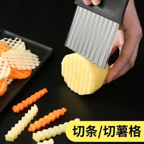 波纹刀切菜神器狼牙土豆刀具波浪刀不锈钢切片洋芋花刀多功能厨房 - 图1